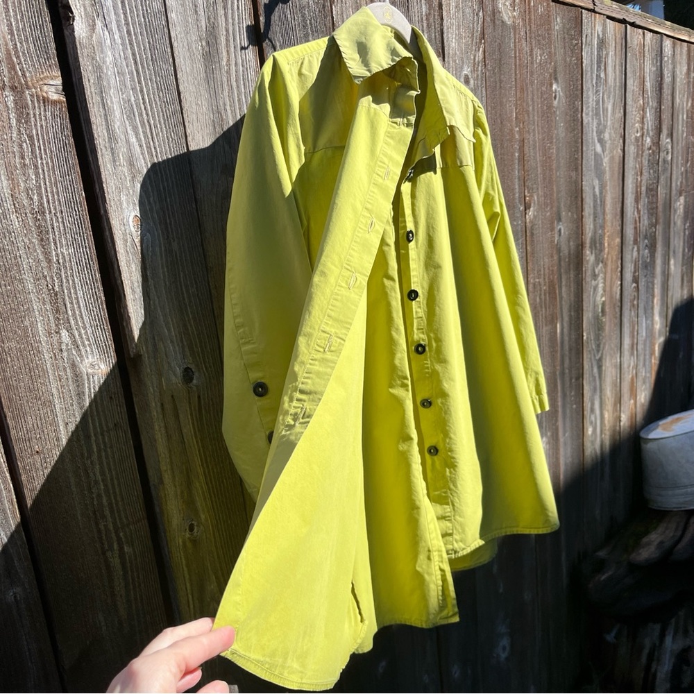 Lightweight Lime Button-Down Shirt - Unbranded - image 5